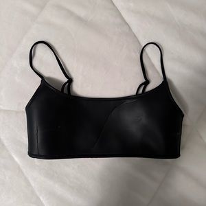 TRIANGL Faux Leather Bikini Top
